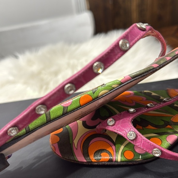 DOLCE & GABBANA Nappa Stampa Thong Sandals - Picture 7 of 15